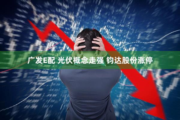 广发E配 光伏概念走强 钧达股份涨停